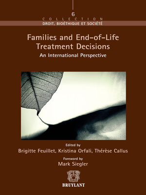 cover image of Families and End–of–Life Treatment Decisions